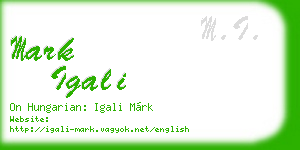 mark igali business card