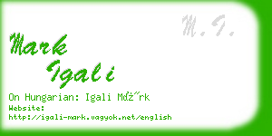 mark igali business card